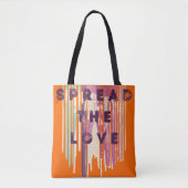 Tote Bag Diffuser L'Amour Fondu Couleurs Citations Positive (Devant)