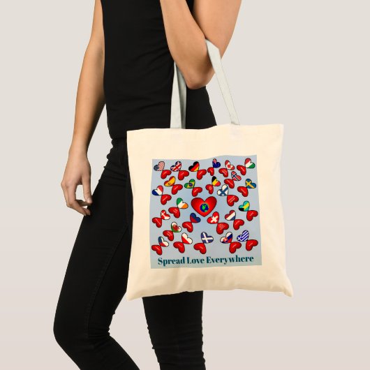 Tote Bag Diffuser L'Amour Partout Différentes Langues (Devant (produit))