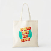 Tote Bag Diffuser l'amour pas le germe fourre-tout (Devant)