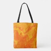 Tote Bag Diffusion Abstraite orange jaune (Dos)