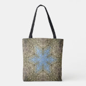 Tote Bag Digital Mandala jaune et bleu (Dos)