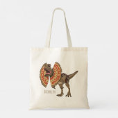 Tote Bag Dilophosaurus dessin animé (Dos)
