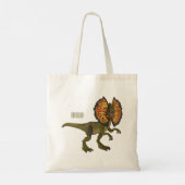 Tote Bag Dilophosaurus dessin animé (Dos)