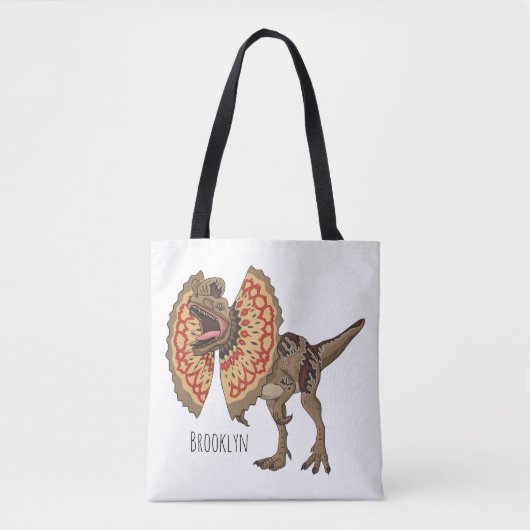 Tote Bag Dilophosaurus dessin animé (Devant)