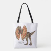 Tote Bag Dilophosaurus dessin animé (Dos)