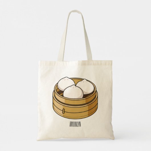 Tote Bag Dim sum dessin animé (Dos)