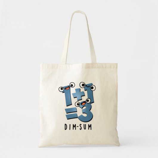 Tote Bag Dim Sum Funny Math Food Pun (Devant)