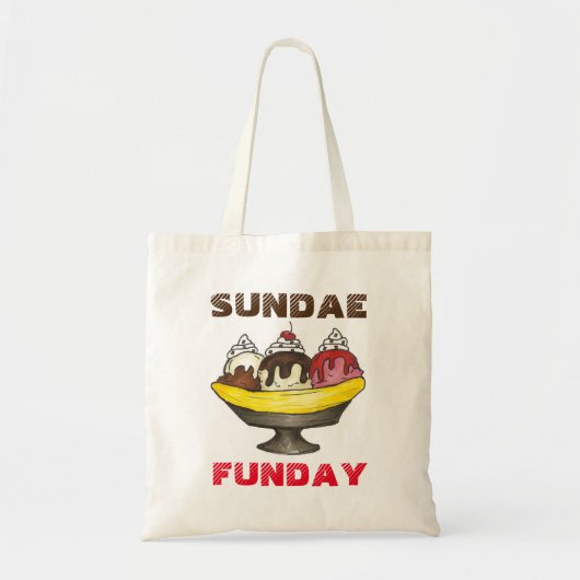 Tote Bag DIMANCHE (DIMANCHE) DIMANCHE Ice Cream Banana Spli (Devant)