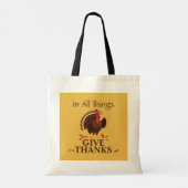 Tote Bag Dinde de Thanksgiving pour la gratitude en toutes  (Dos)