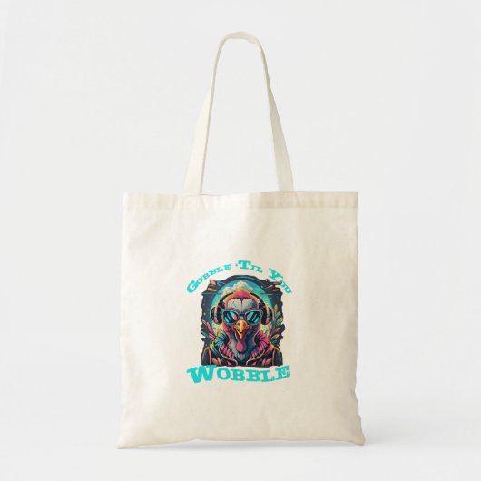 Tote Bag Dinde de Thanksgiving qui vacille (Devant)