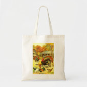 Tote Bag Dindons et poulets (Devant)