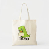 Tote Bag Dine-osaur Funny Dinosaur Pun (Devant)