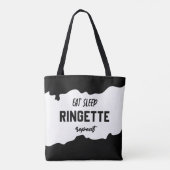 Tote Bag Dîner Sleep Ringette Répéter Les Cadeaux Du Lecteu (Dos)