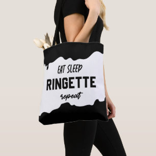 Tote Bag Dîner Sleep Ringette Répéter Les Cadeaux Du Lecteu