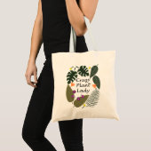 Tote Bag Dingue plante dame Funny Cadeau pour la maison Ama (Devant (produit))
