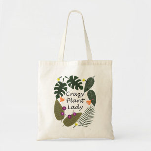 Tote Bag Dingue plante dame Funny Cadeau pour la maison Ama