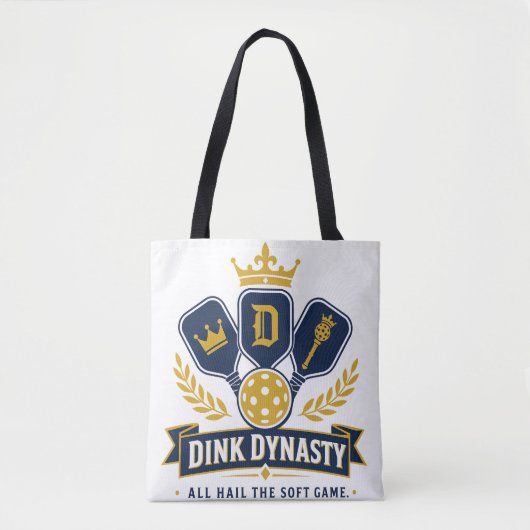 Tote Bag Dink Dynasty - Royauté de Pickleball (Devant)