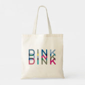Tote Bag Dink Pickleball amusant Chic Bleu Vert Rose Jaune (Dos)