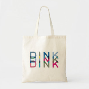 Tote Bag Dink Pickleball amusant Chic Bleu Vert Rose Jaune
