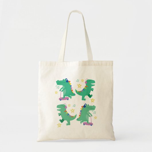 Tote Bag Dino Disco Ride (Devant)