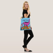 Tote Bag Dino Licking Fred Flintstone (Sur le modèle)
