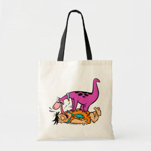 Tote Bag Dino Licking Fred Flintstone