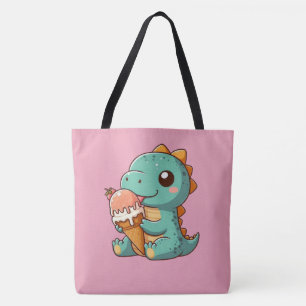 Tote Bag Dino mignonne de glace mangeur