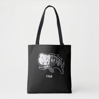Tote Bag Dino Skelett silhouette 