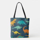 Tote Bag Dinosaur Adventure : Papier peint de la crèche pou (Dos)