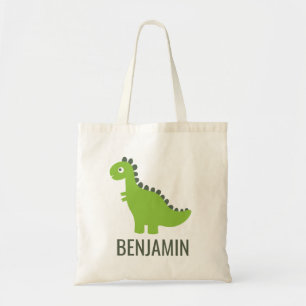 Tote Bag Dinosaur T Rex Dino Baby Simple Mignonne Nom Carto
