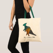 Tote Bag Dinosaure art mignon illustration doodé (Devant (produit))