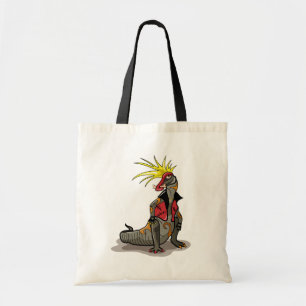 Tote Bag Dinosaure Hadrosaurus Habillé Comme Un Punk.