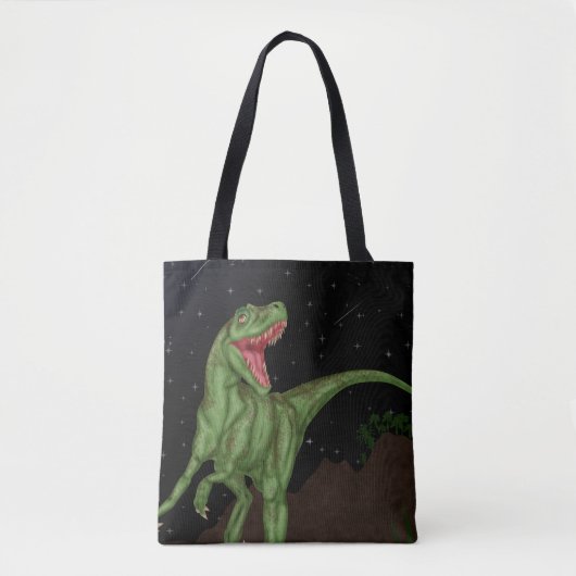 Tote Bag Dinosaure - Nuit Préhistorique (Devant)