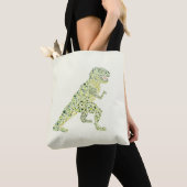 Tote Bag Dinosaure T-REX Dans Les Points (De près)