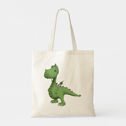 Tote Bag Dinosaure Vert (Dos)