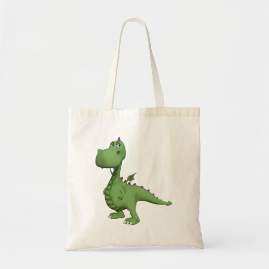 Tote Bag Dinosaure Vert (Devant)