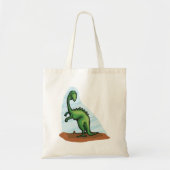 Tote Bag Dinosaure Vert (Devant)