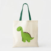 Tote Bag Dinosaure vert mignon (Devant)