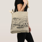 Tote Bag Dinosaures classiques (De près)
