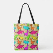 Tote Bag Dinosaures colorés (Dos)