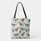 Tote Bag Dinosaures dans Sweaters Motif de Noël (Dos)