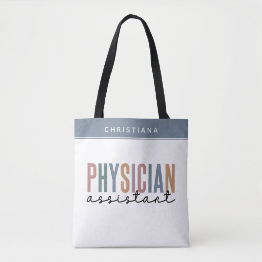 Tote Bag Diplôme d'adjoint de médecin PA personnalisé (Devant)