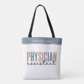 Tote Bag Diplôme d'adjoint de médecin PA personnalisé (Dos)