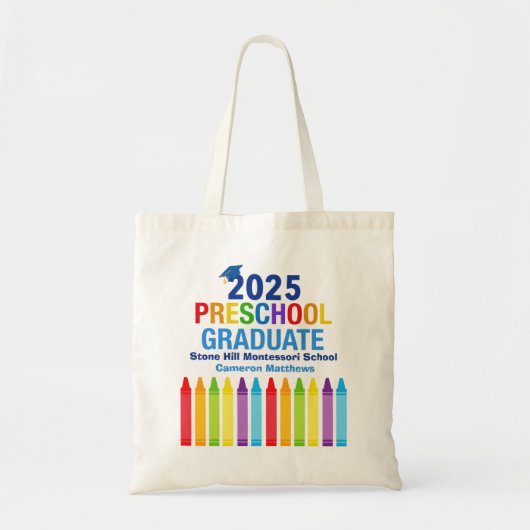 Tote Bag Diplôme de fin d'études préscolaire 2025 sur mesur (Devant)