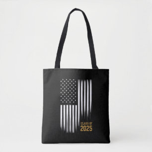 Tote Bag Diplômé du drapeau américain senior de la promotio