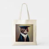 Tote Bag Diplômé en chat (Dos)