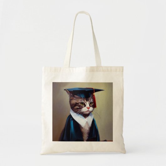 Tote Bag Diplômé en chat (Devant)