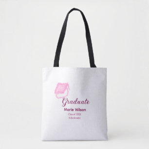 Tote Bag diplômé parties scintillant rose bouchon ajouter n