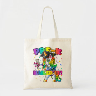 Tote Bag Diplôme pré-K de licence Unicorne Flossing Girl