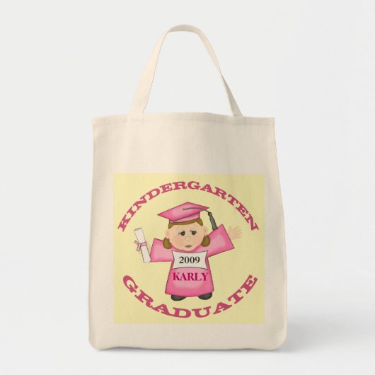Tote Bag Diplômée faite sur commande de fille de jardin (Devant)